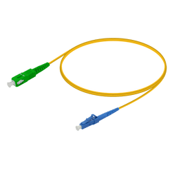 SC/APC-LC/UPC | Single Mode G657.A2 Simplex Patch Cord | 2.0mm, vista 2