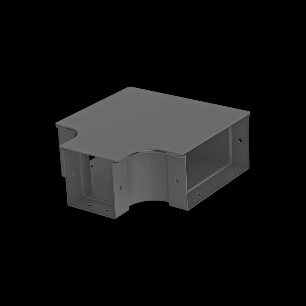 Raceways | Horizontal “T” Reducer 2010 | W/ Cover, vista 2