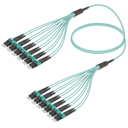 LC/UPC-LC/UPC | 12 Fibers Fanout | Multi Mode G651.OM3 | 3.0/1.8mm, vista 2