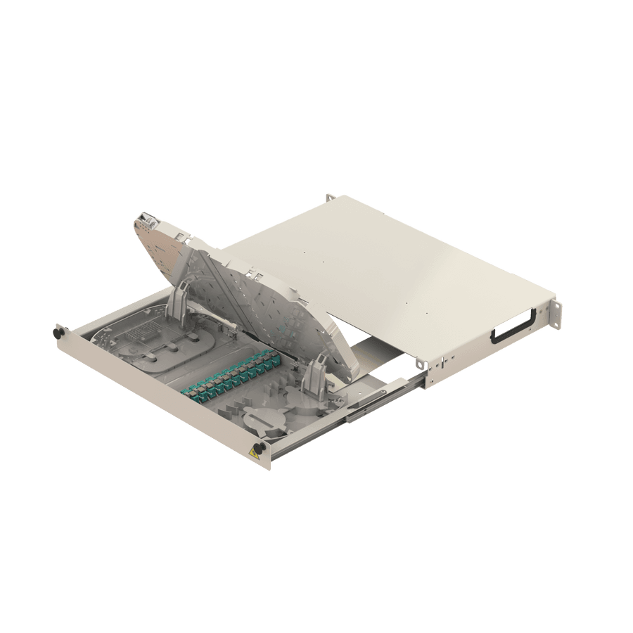 Splice to Patch Fiber Management Shelves | 19" 1U, vista 4