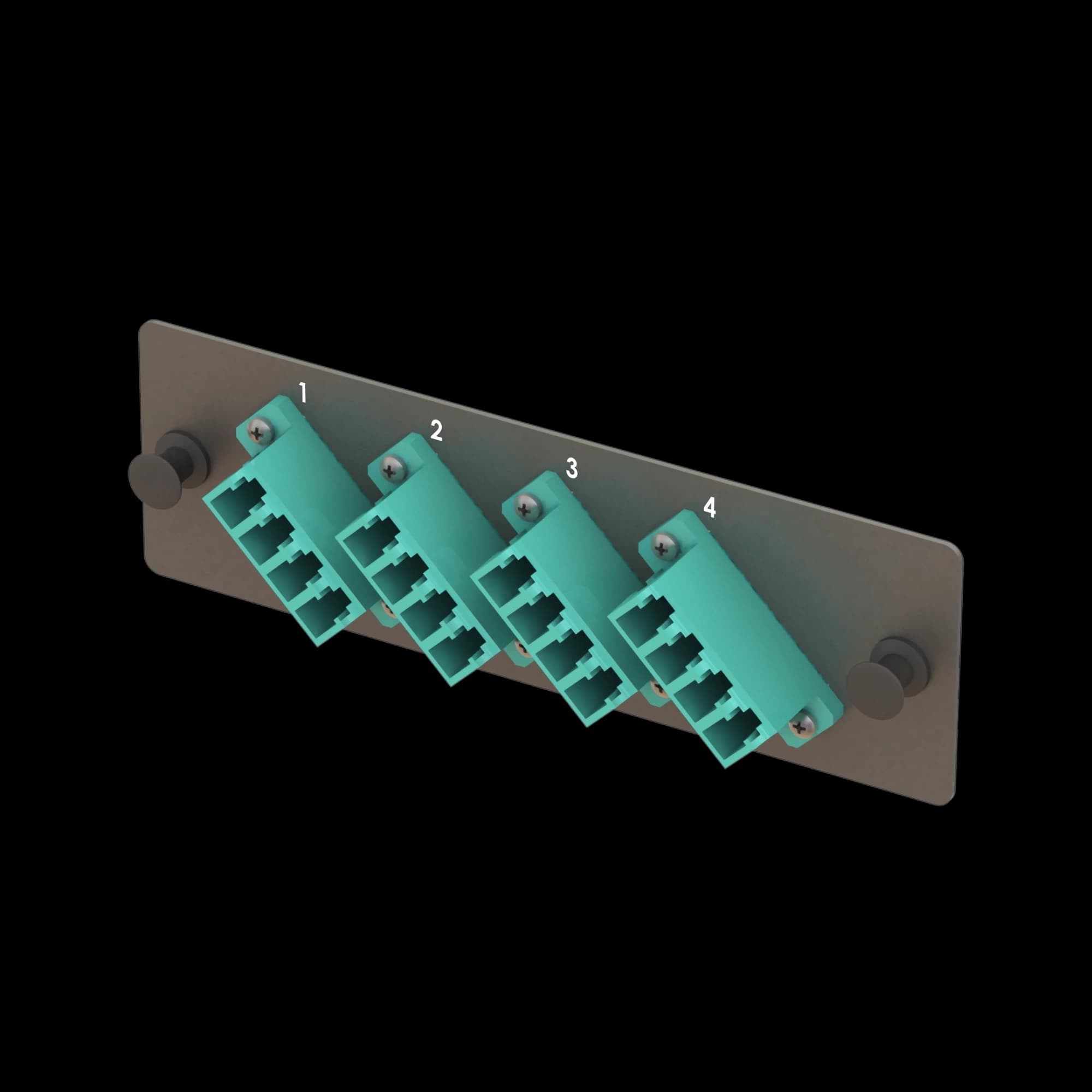 Bright Series | 4 LC Quad Module | BM04, vista 4