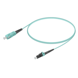 SC/UPC-LC/UPC | Multi Mode G651.OM3 Simplex Patch Cord | 2.0mm, vista 2