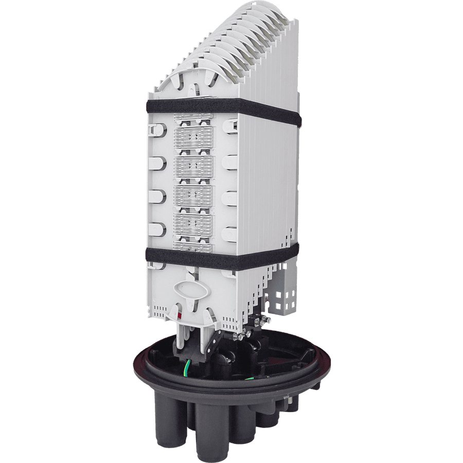 Fiber Optic Splice Closure | 12 Trays 864 Fibers 6 Ports | 566250, vista 2