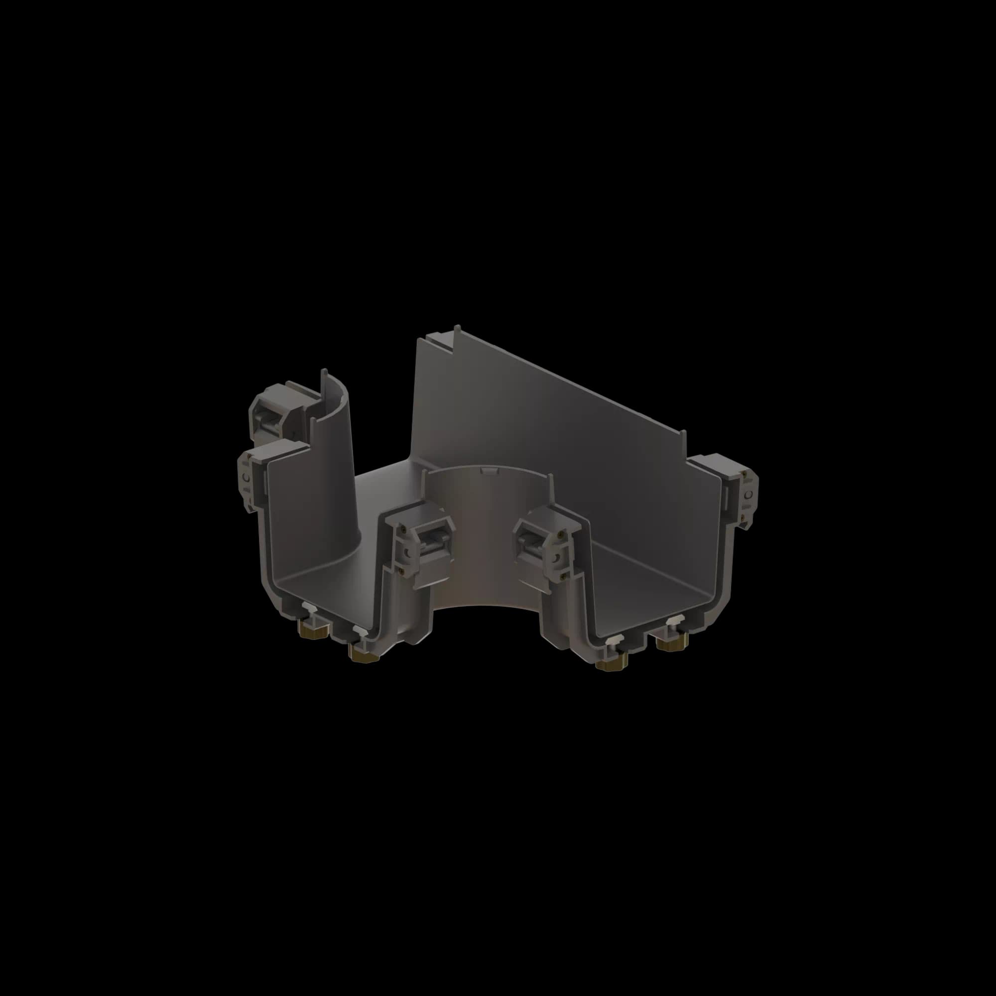 FDS_100mm Horizontal "TEE" Connection Body, vista 2