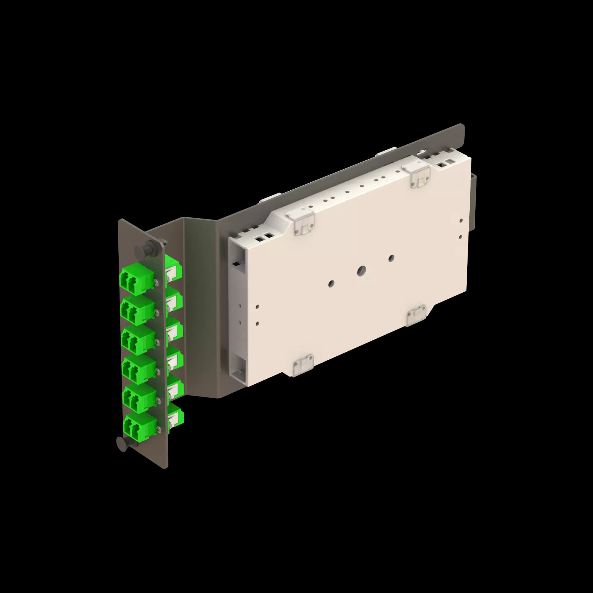 6x LC Duplex Sub-rack Splice Module **Pigtails are sold separately., vista 4