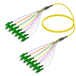 LC/APC-LC/APC | 12 Fibers Fanout | Single Mode G657.A2 | 3.0/0.9mm, vista 2