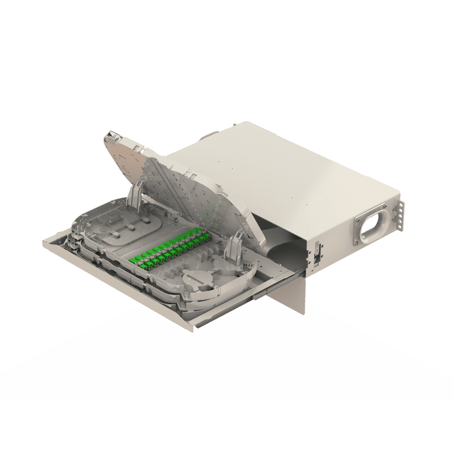 Splice to Patch Fiber Management Shelves | 19" 2U, vista 12