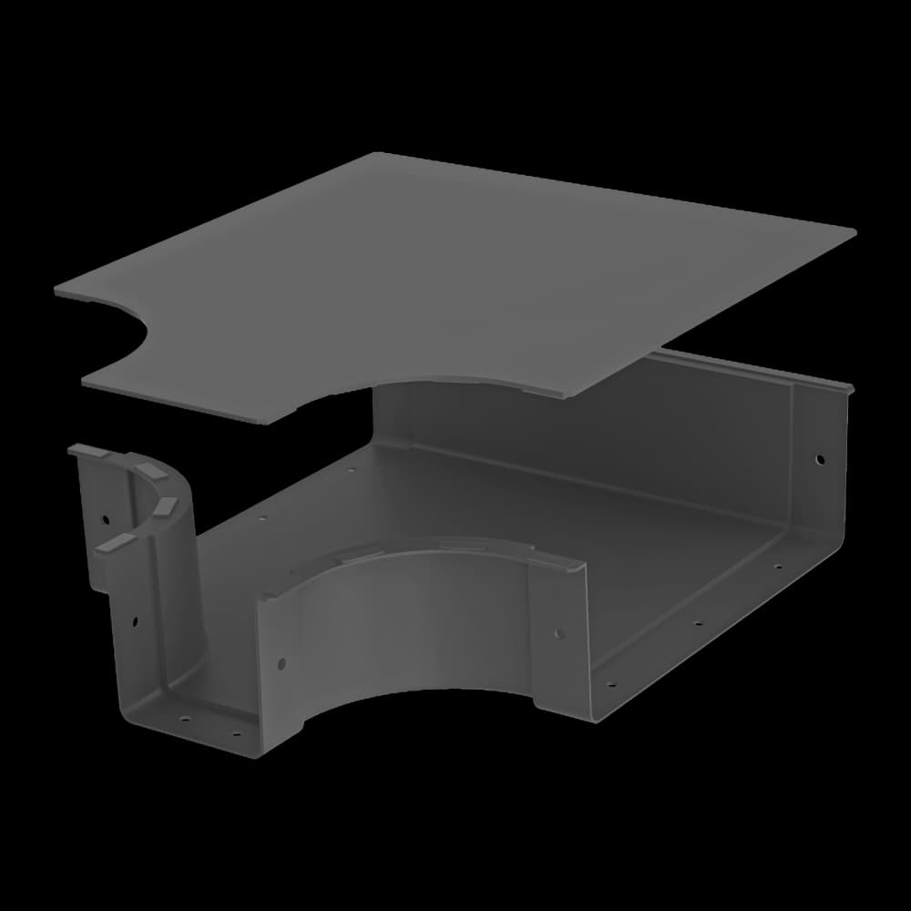 Raceways | Horizontal “T” Reducer 3010 | W/ Cover, vista 4
