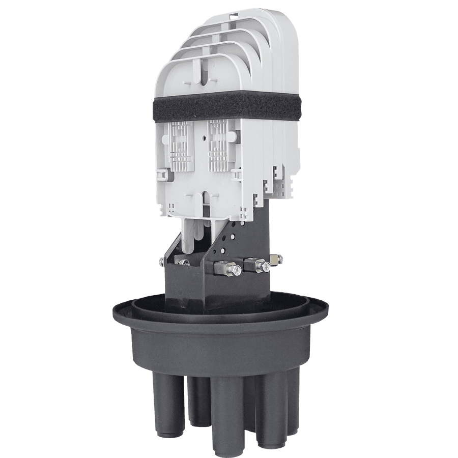 Fiber Optic Splice Closure | 4 Trays 96 Fibers 4 Ports | 345175, vista 2