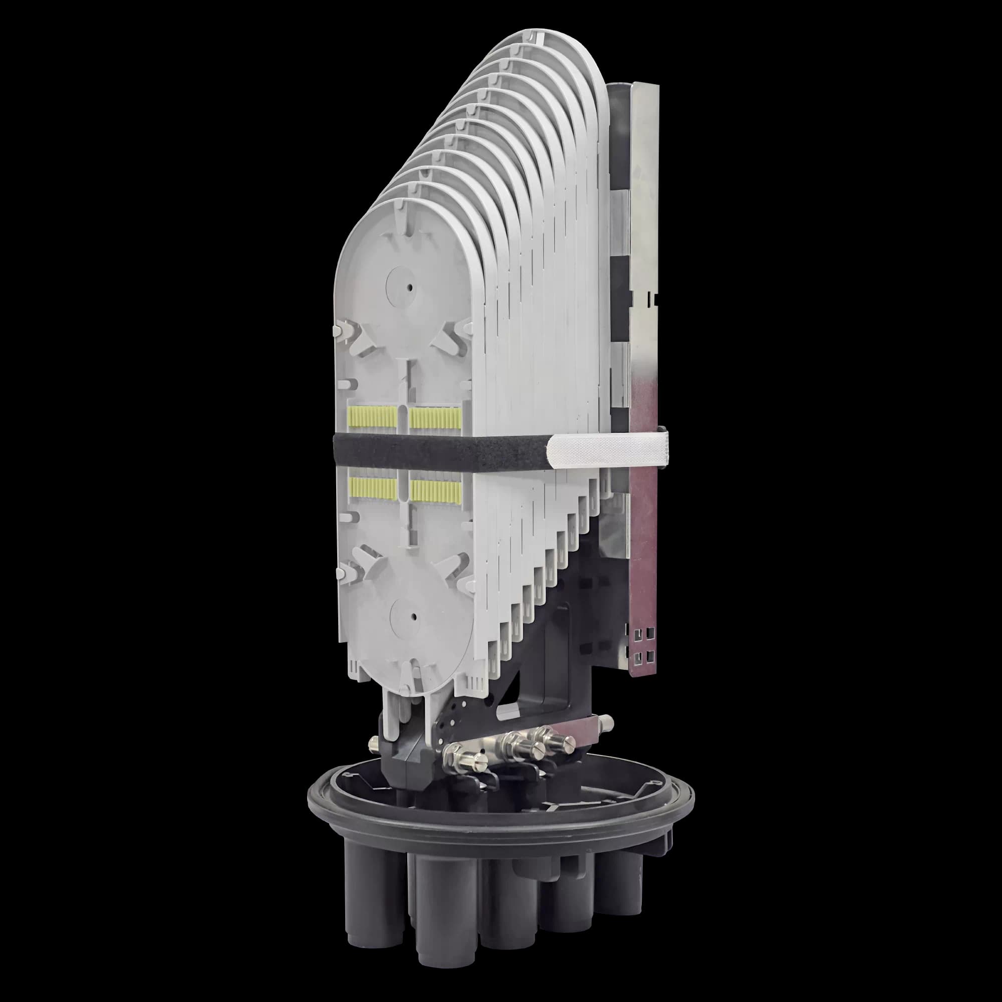 Fiber Optic Splice Closure | 12 Trays 288 Fibers 6 Ports | 566250, vista 3