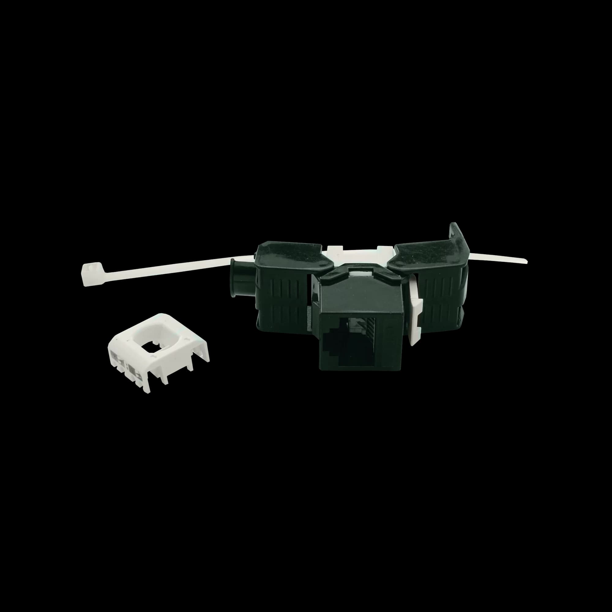 CAT6A Jack to Jack Keystone 180° | Unshielded, vista 2