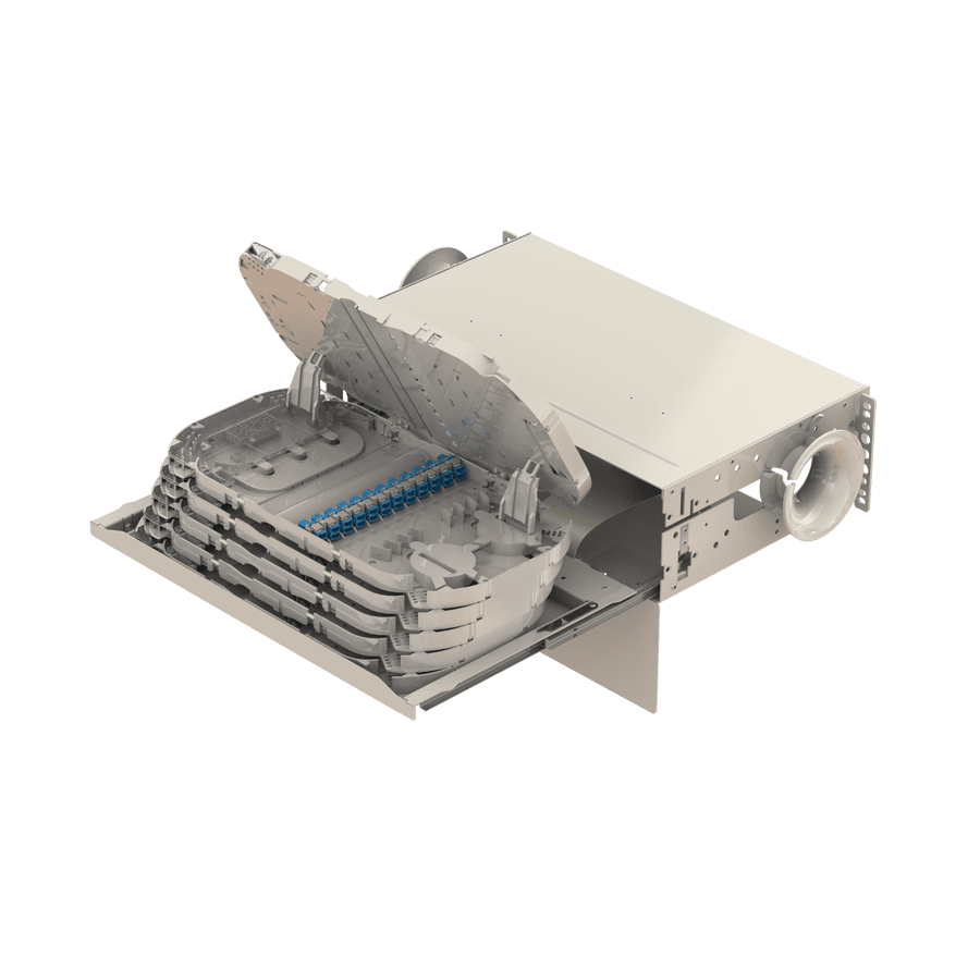 Splice to Patch Fiber Management Shelves | 19" 3U, vista 6