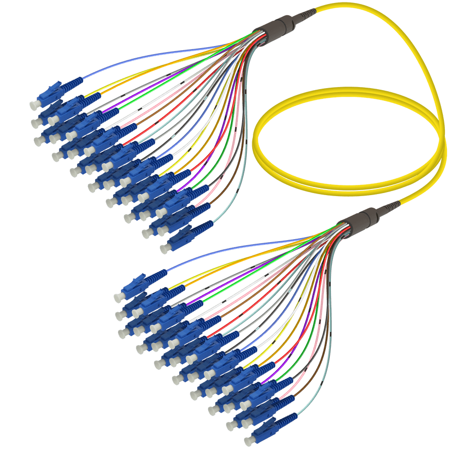 LC/UPC-LC/UPC | 24 Fibers Fanout | Single Mode G657.A2 | 3.0/0.9mm