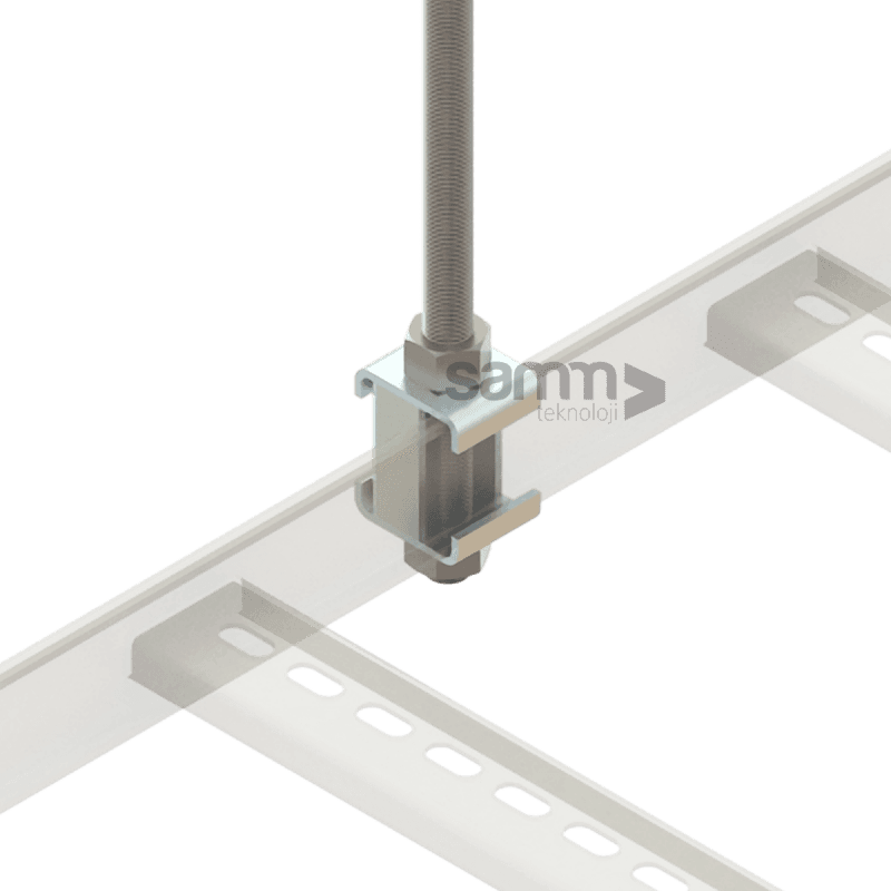 Cable Pathways | Ceiling Ladder Hanging Threaded Rod Set, vista 2