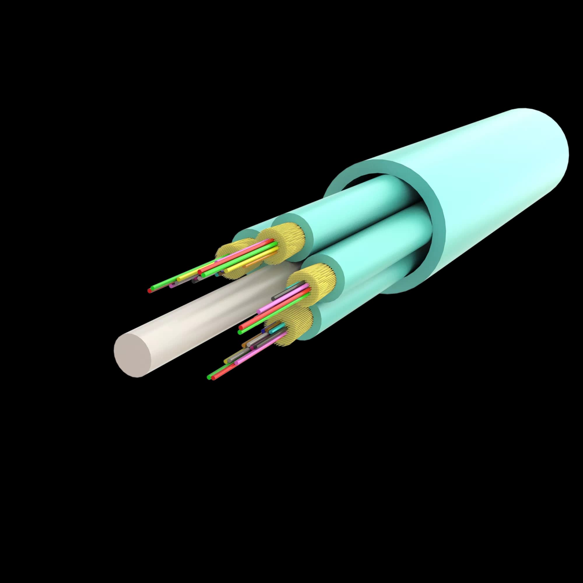 Multi-Fiber Breakout Cable | IT-B3H up to 96 Fibers | 1000 meters, vista 3
