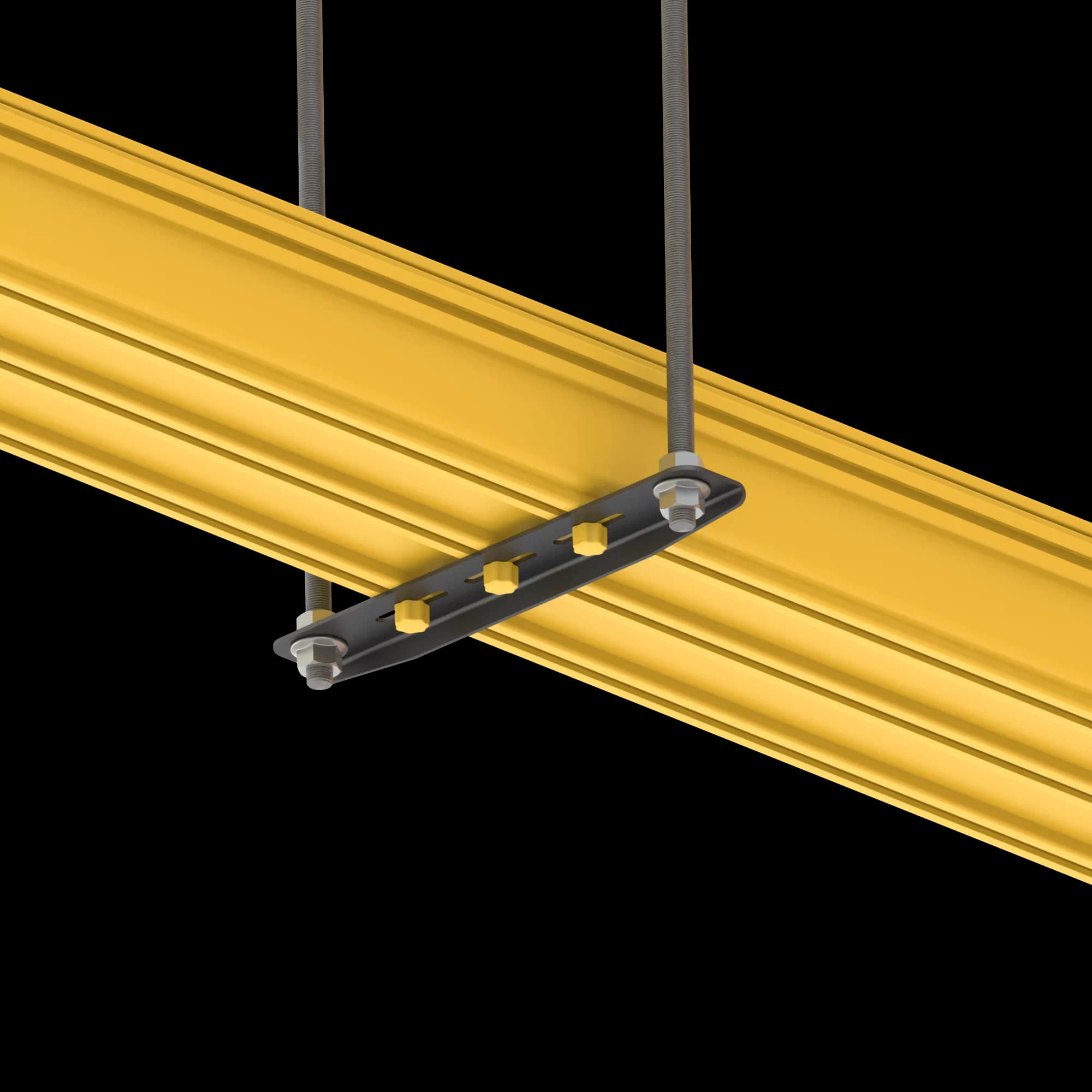 FDS_200mm Double Rod Suspension Bracket, vista 2
