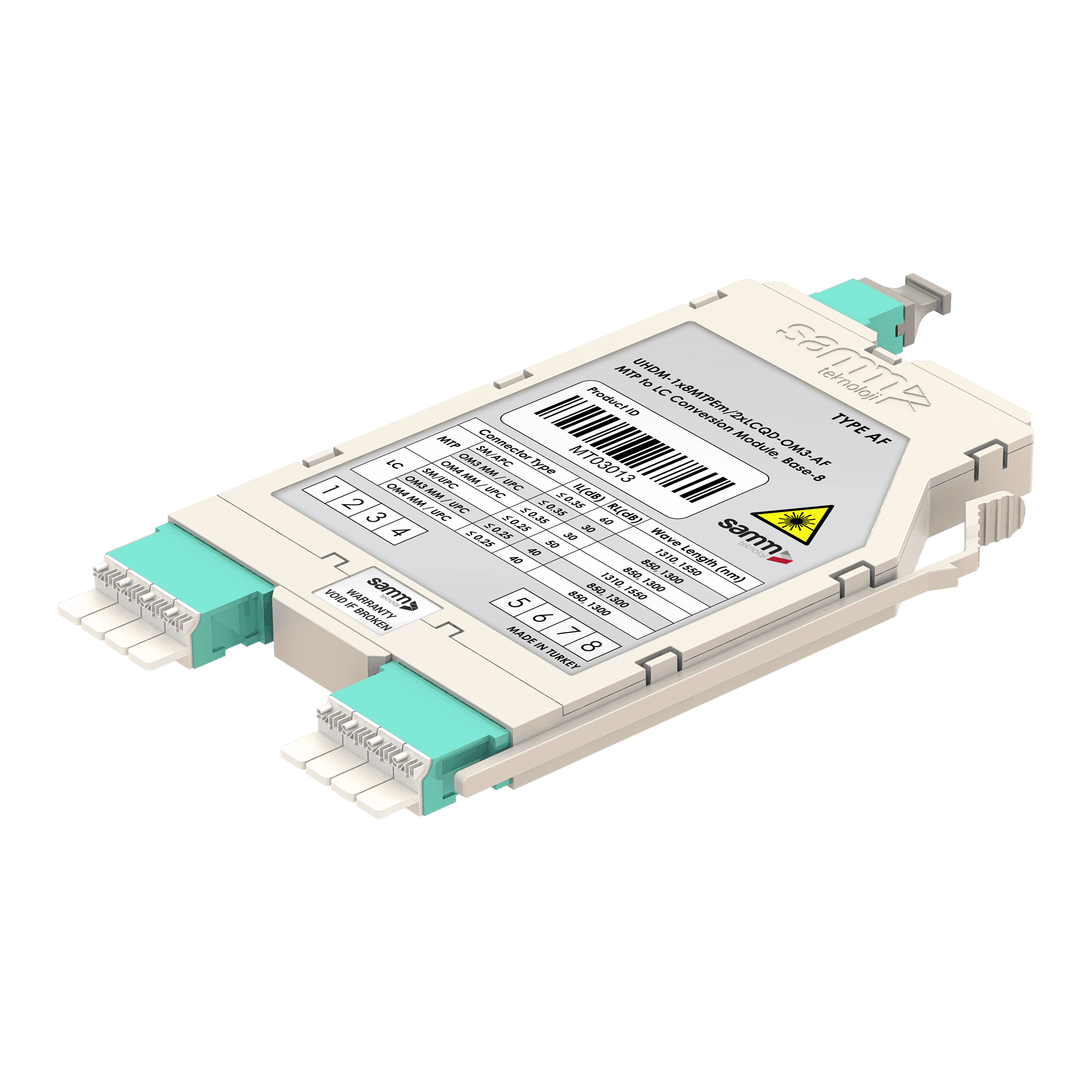 G-Connect | UHD MTP-LC Conversion Module | OM3 | Base-8, vista 2