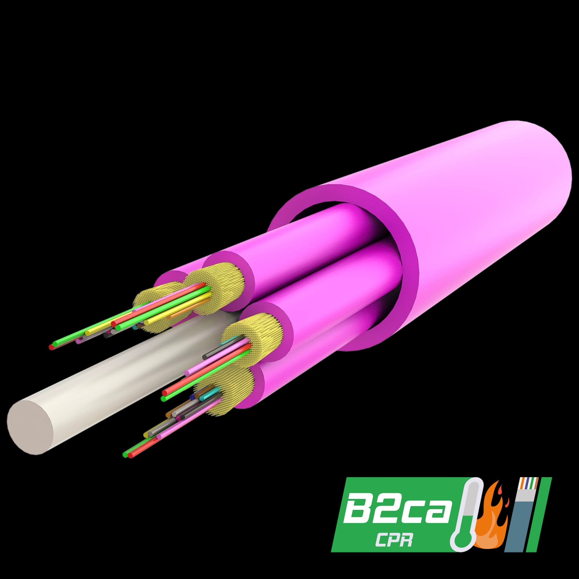Multi-Fiber Indoor Breakout Cable | IT-B3QH | Cpr: B2ca | up to 144 Fiber, vista 4