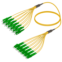 SC/APC-LC/APC | 12 Fibers Fanout | Single Mode G657.A2 | 3.0/1.8mm, vista 2