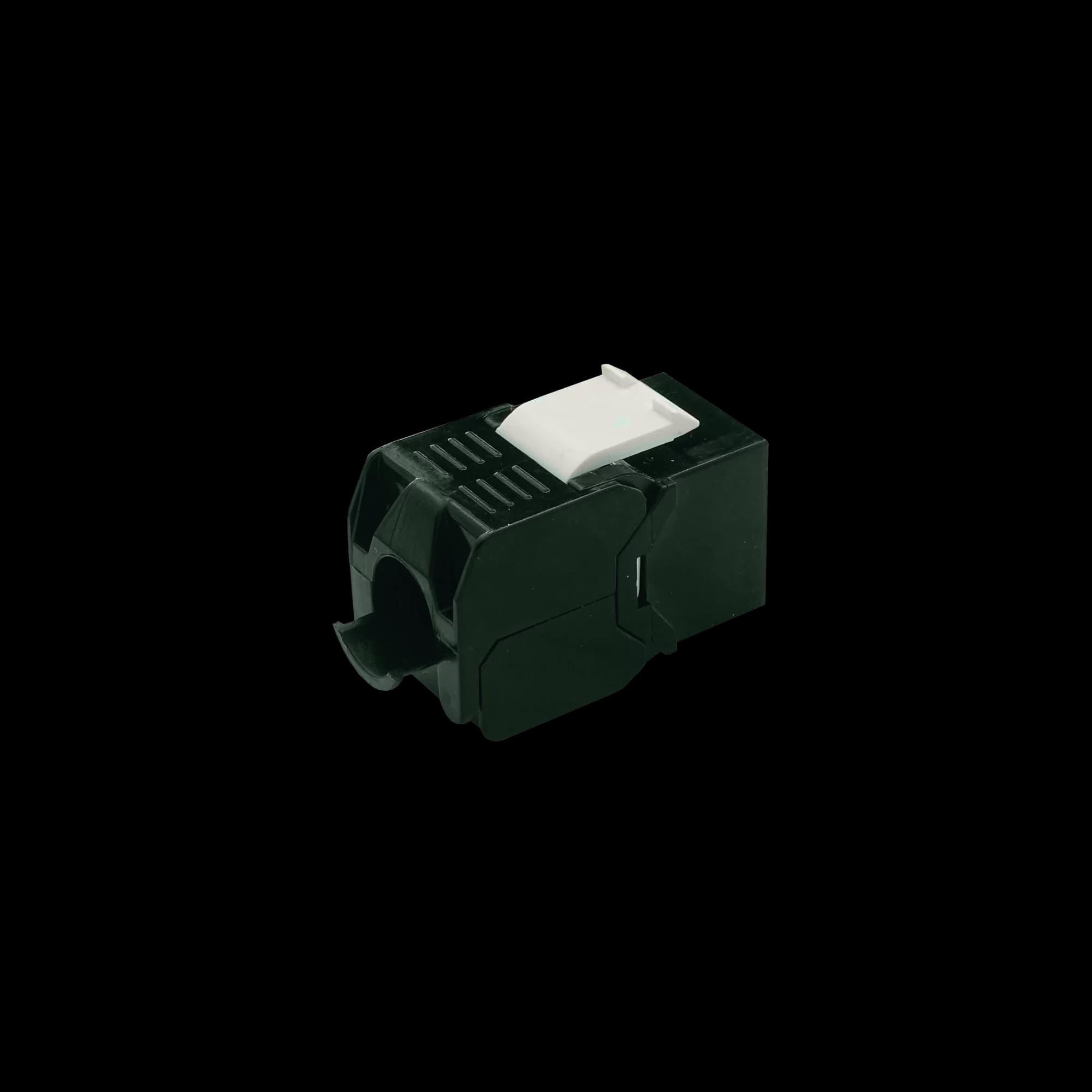 CAT6A Jack to Jack Keystone 180° | Unshielded, vista 6