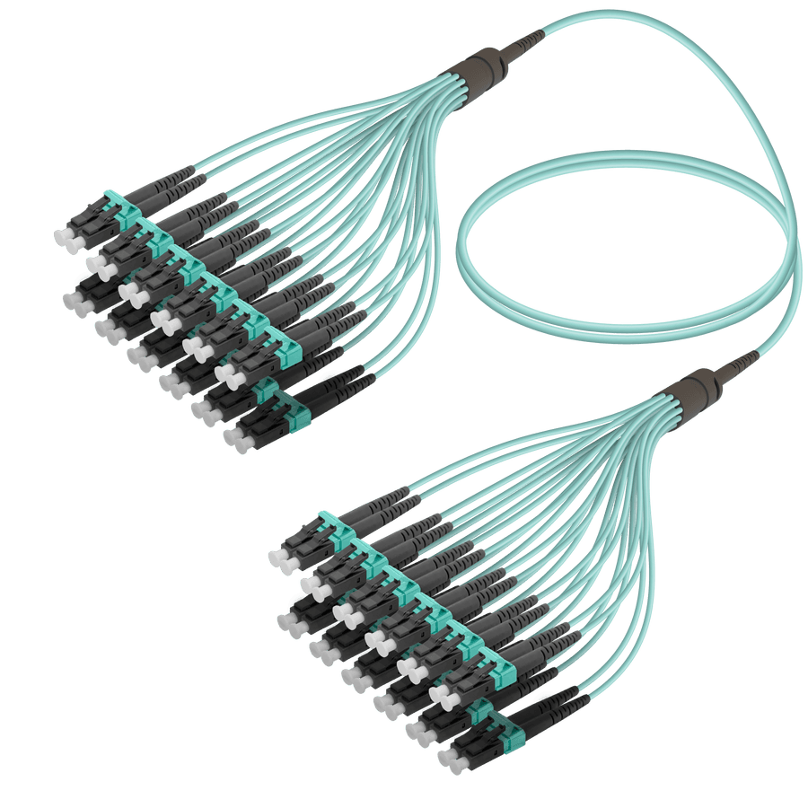 LC/UPC-LC/UPC | 24 Fibers Fanout | Multi Mode G651.OM3 | 3.0/1.8mm