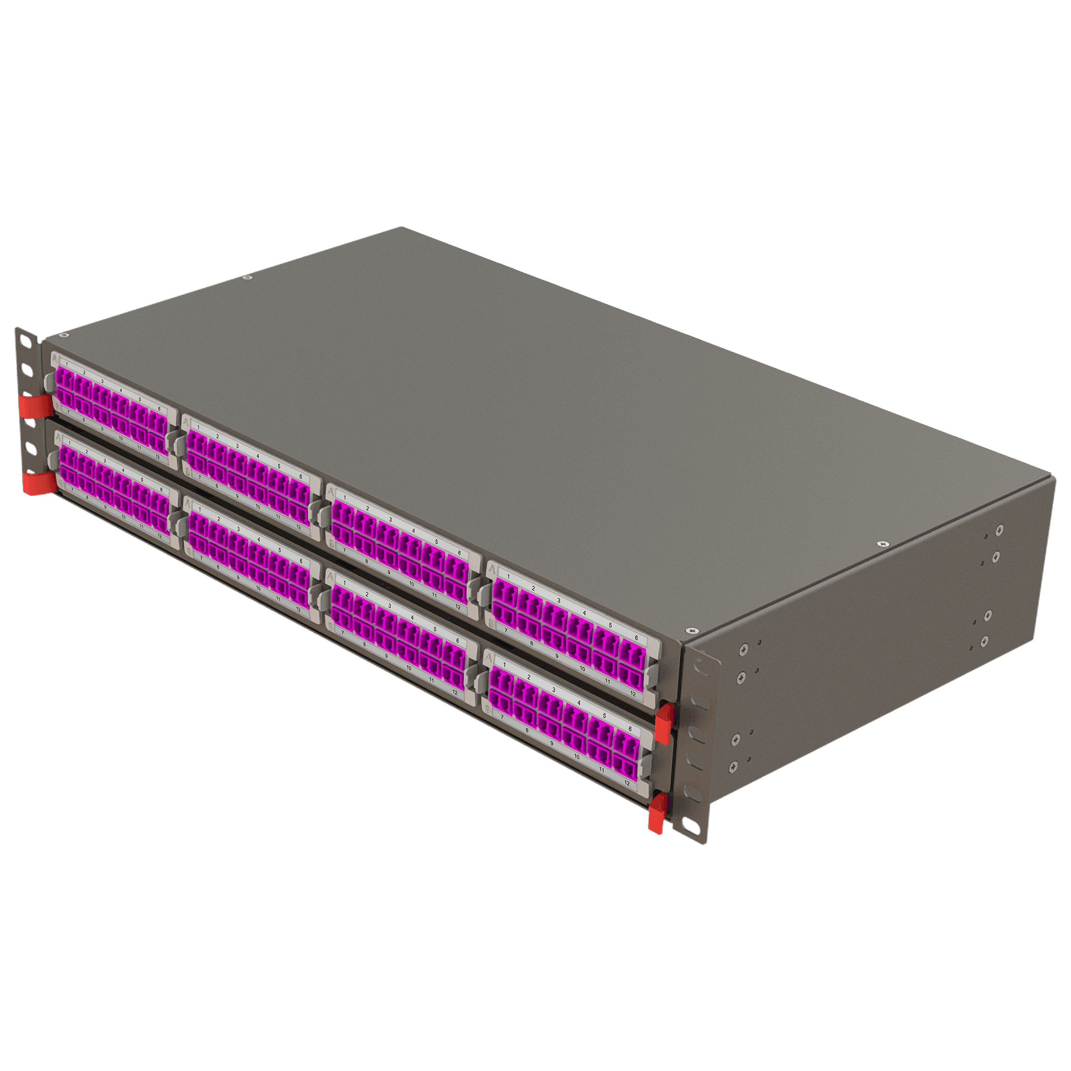 Modular High Density Panel | 2U 8 Slots, vista 2