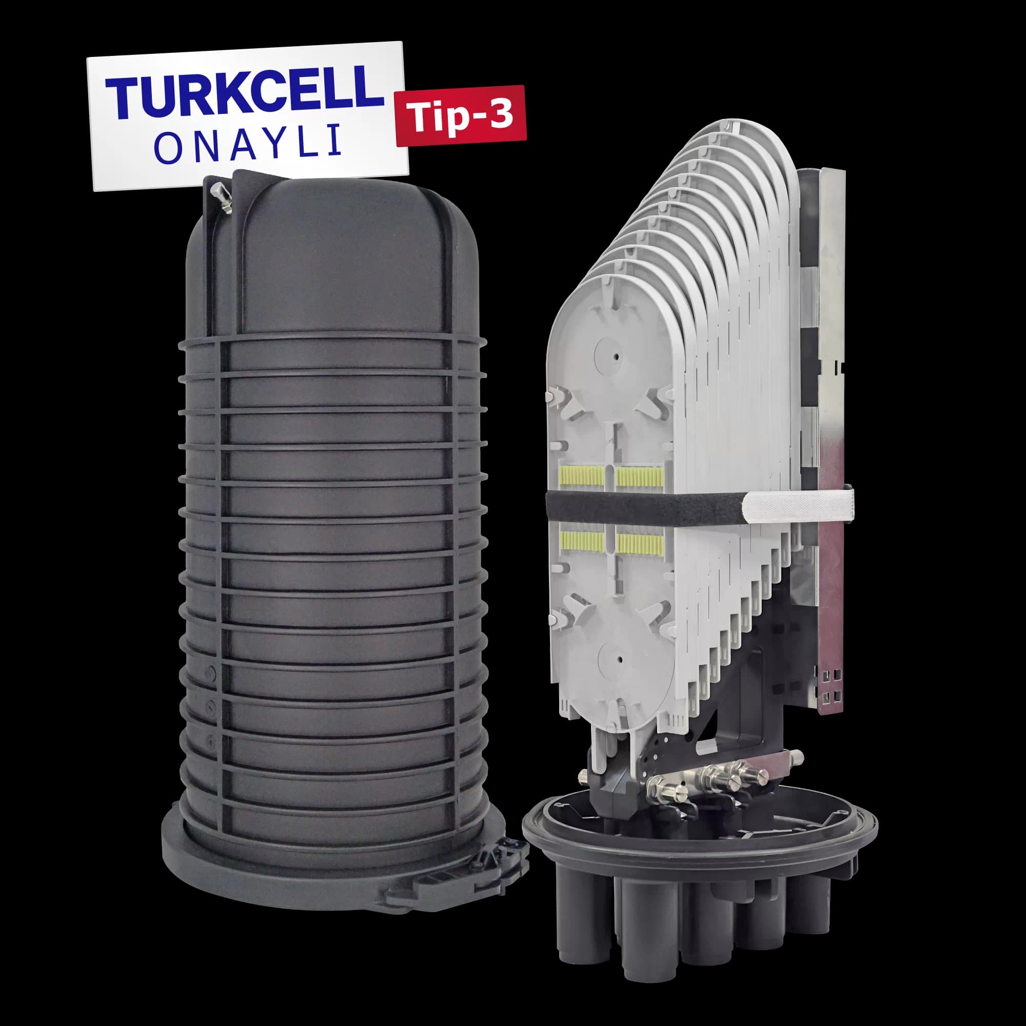 Fiber Optic Splice Closure | 12 Trays 288 Fibers 6 Ports | 566250