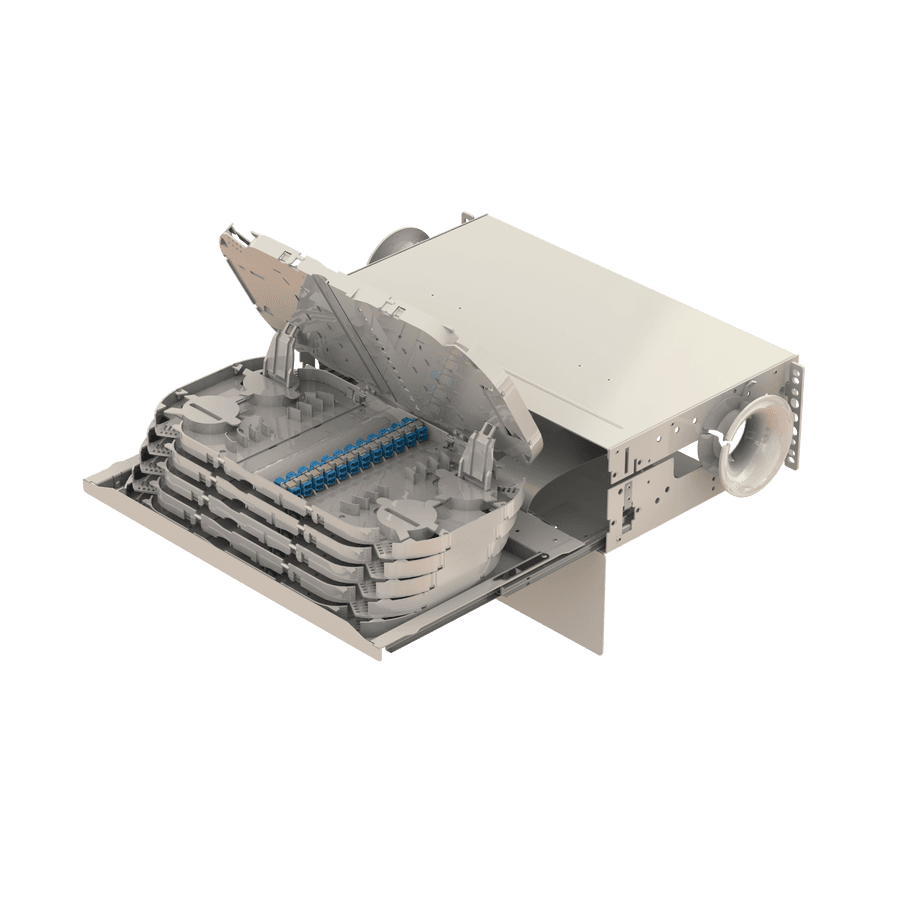 Patch to Patch Fiber Management Shelves | 19" 3U, vista 6