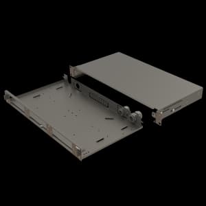 Bright Series | Mechanical Sliding | 3 Modular Slots | Empty Patch Panel, vista 2