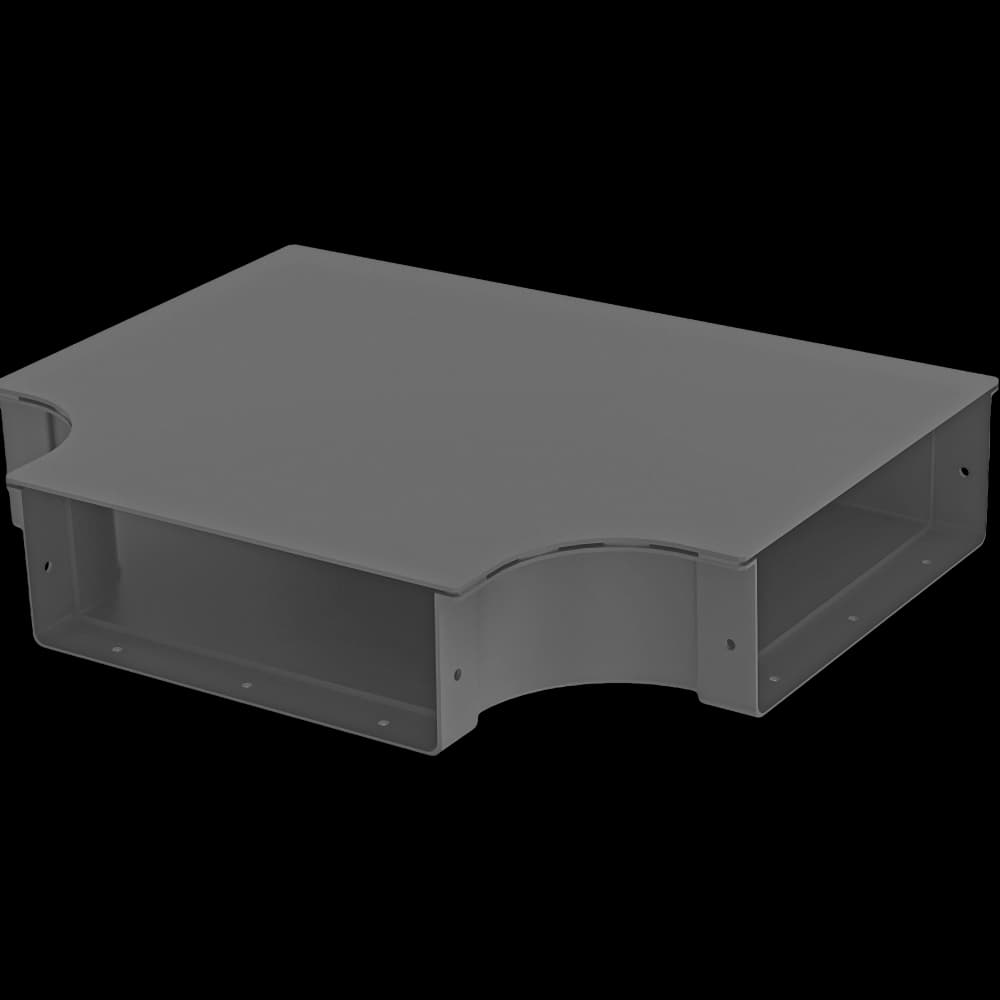 Raceways | Horizontal "T" Connection 300mm | W/ Cover, vista 2