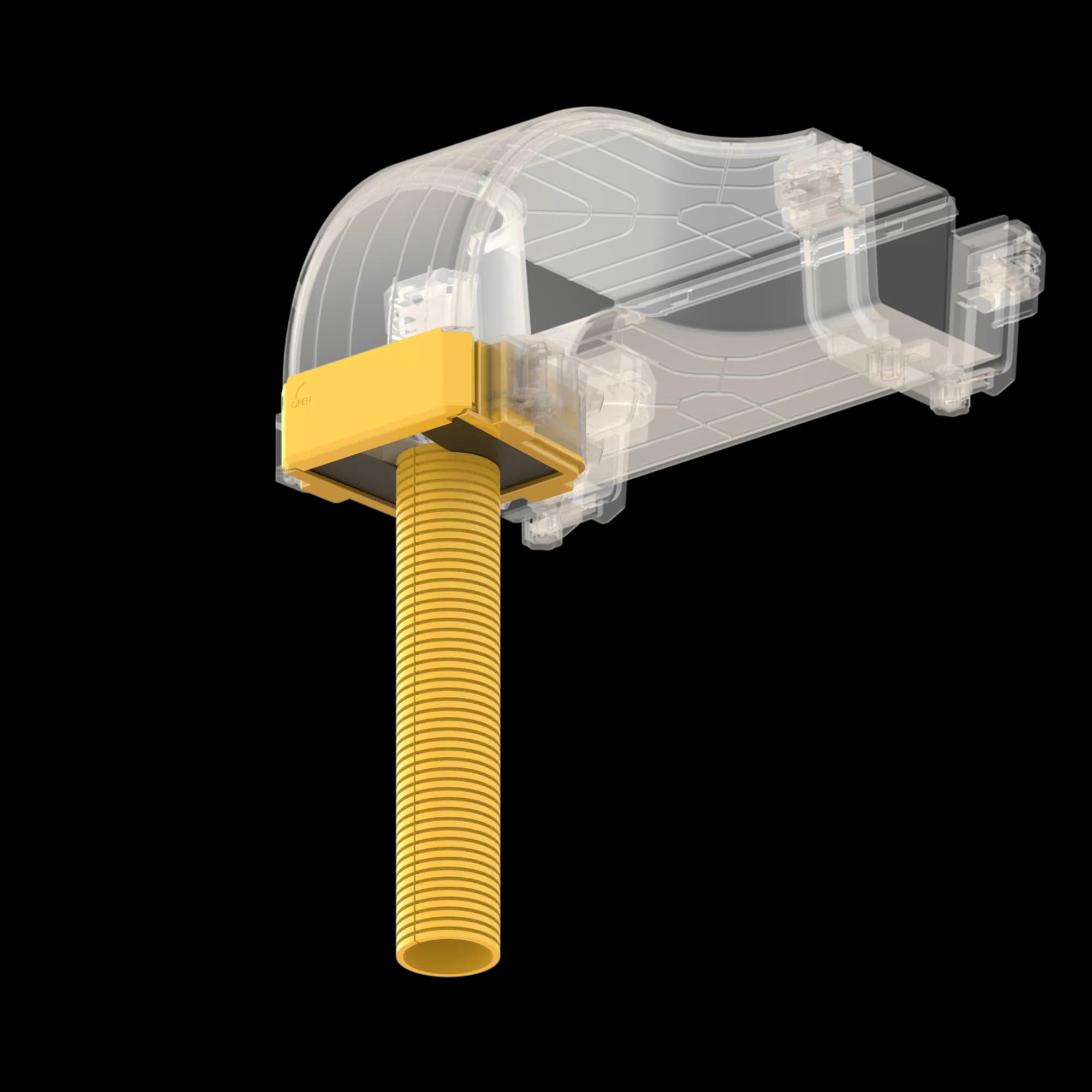 FDS_100mm-1x48mm Outlet Flex Tube Adapter, vista 6