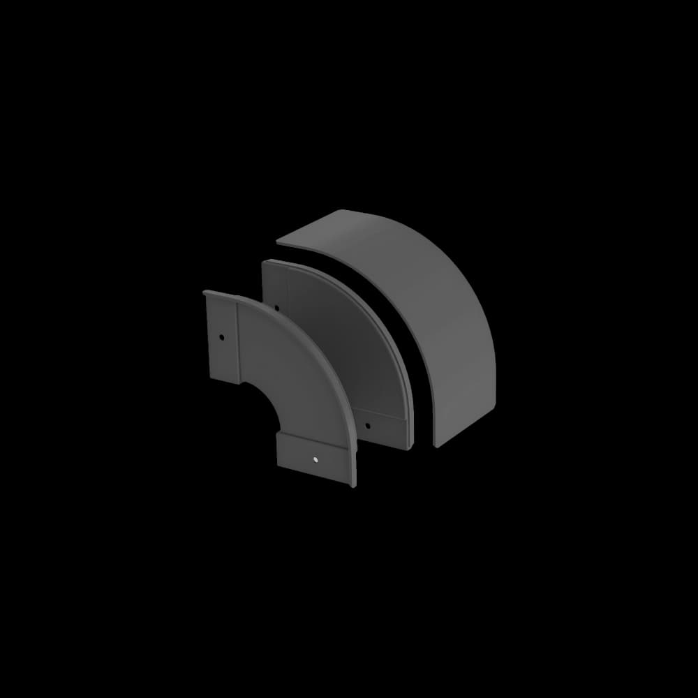 Raceways | Externally Covered Landing Elbow 100mm, vista 4