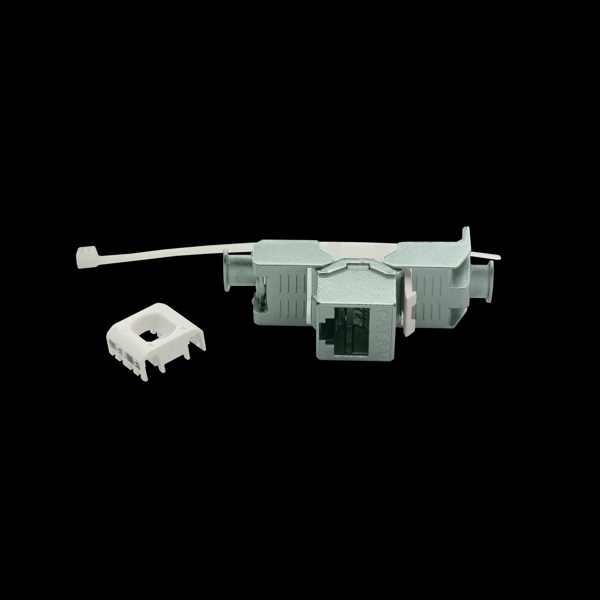 CAT6A Jack to Jack Keystone 180° | Shielded, vista 2