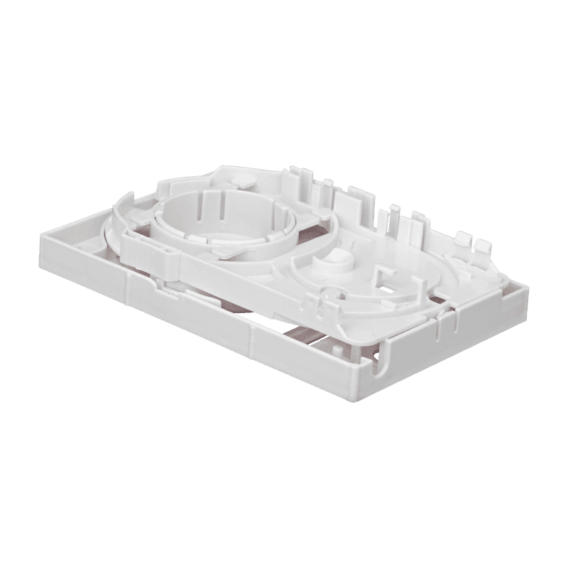 Indoor Termination Box | 2 Patch Fiber+RJ45 Ports | Compact Design, vista 4