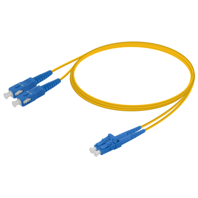 SC/UPC-LC/UPC | Single Mode G657.A2 Duplex Patch Cord | 2.0x4.1mm, vista 2