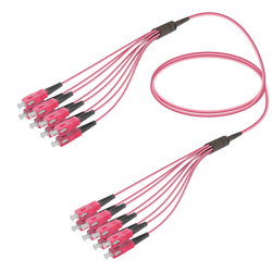 SC/UPC-SC/UPC | 8 Fibers Fanout | Multi Mode G651.OM4 | 3.0/1.8mm, vista 2