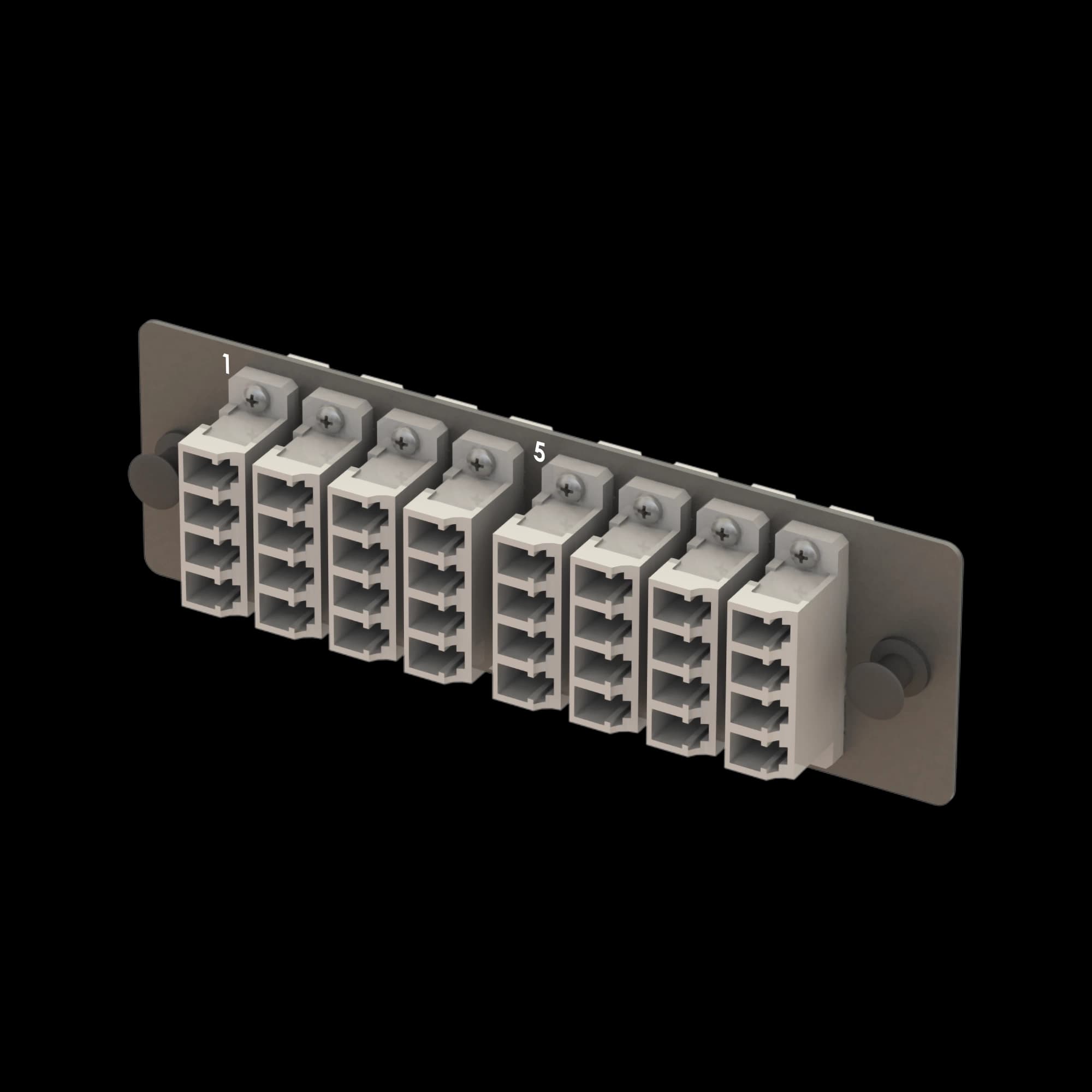 Bright Series | Mechanical Sliding | 8 LC Quad Module | BM08, vista 3