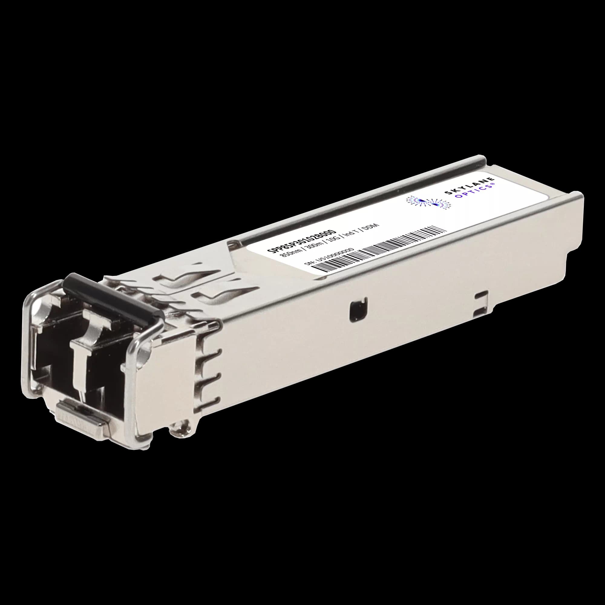 SFP+ 10GbE (10GBase-SR), 300m, Multi-Mode, 850nm, Industrial Temp Fiber Optic Transceiver SPP85P30102B