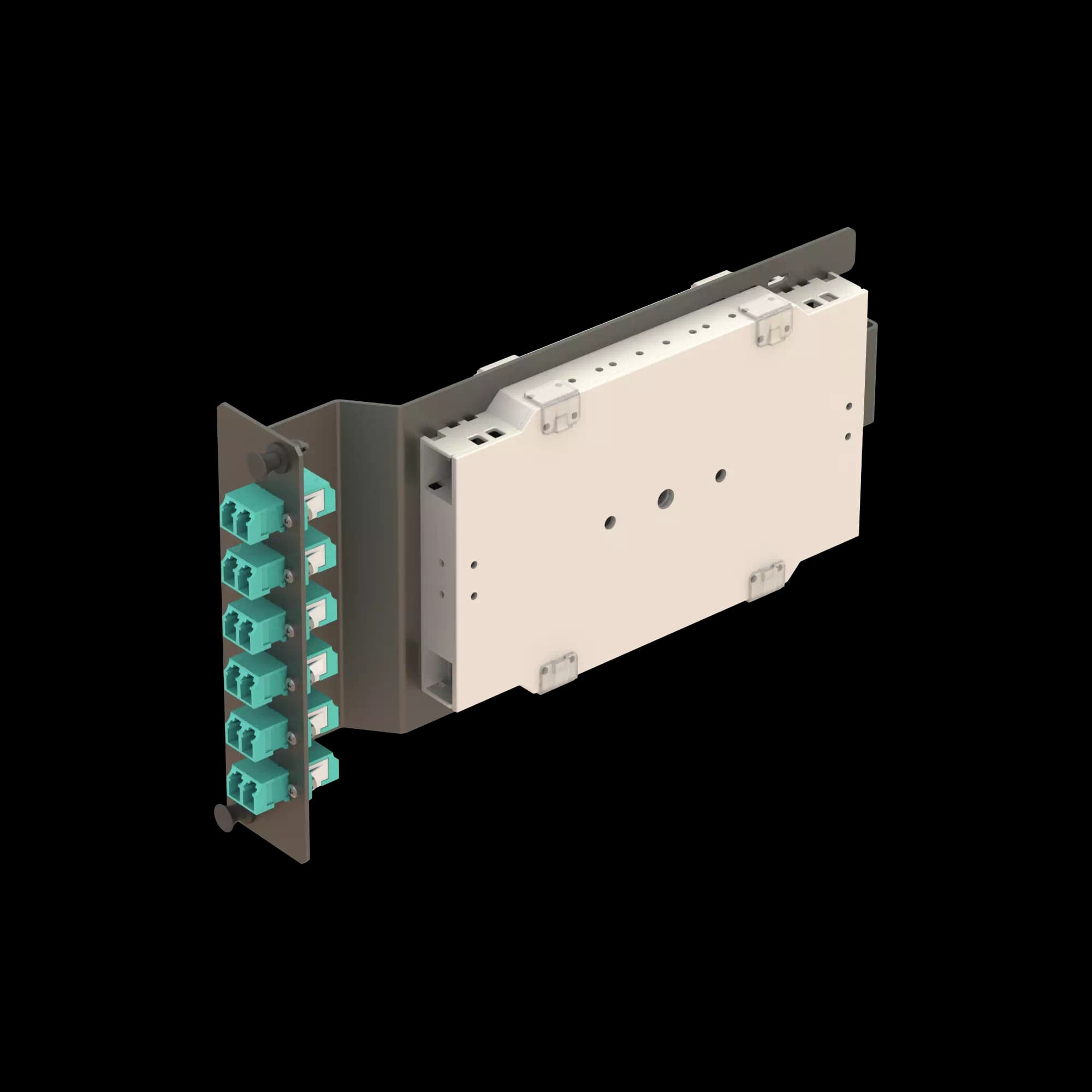 6x LC Duplex Sub-rack Splice Module **Pigtails are sold separately., vista 5