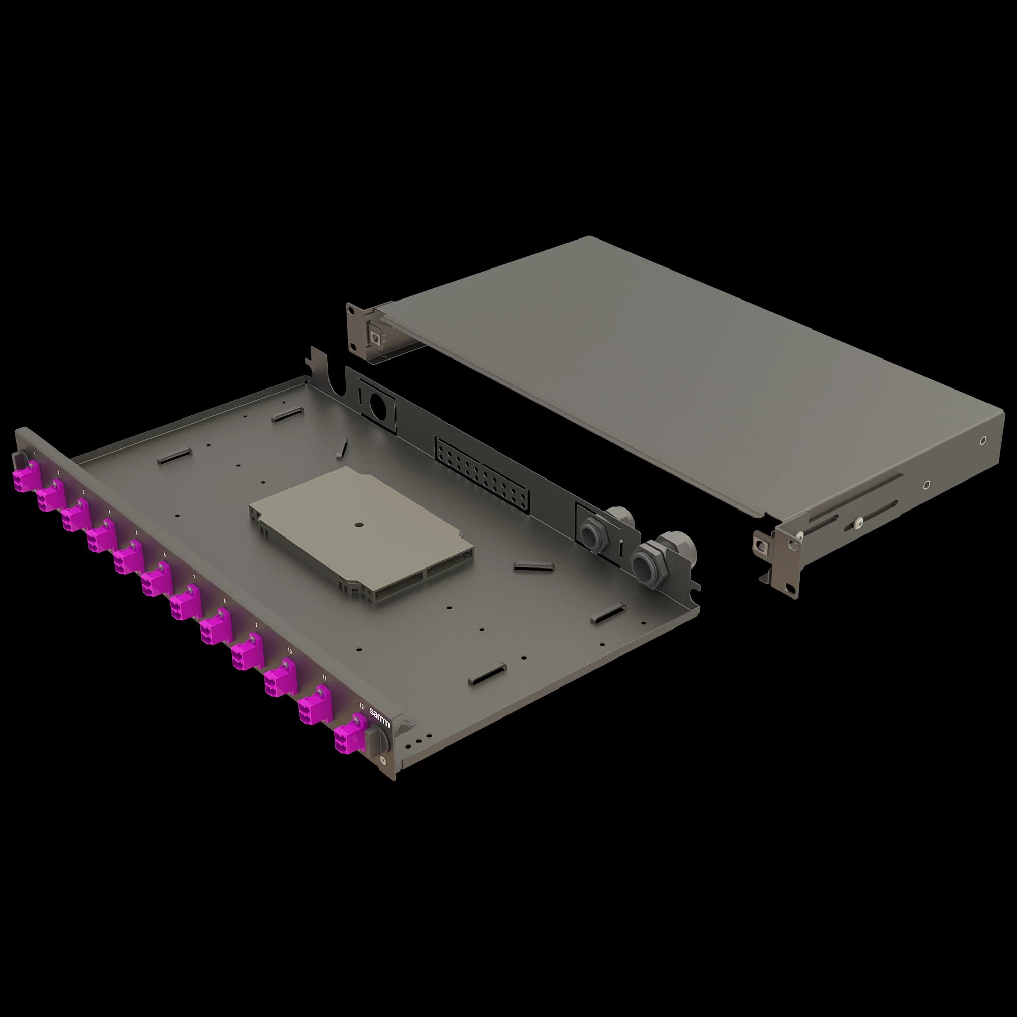 Bright Series | Mechanical Sliding | 12 LC Duplex | FP01 | 24 Fiber, vista 5