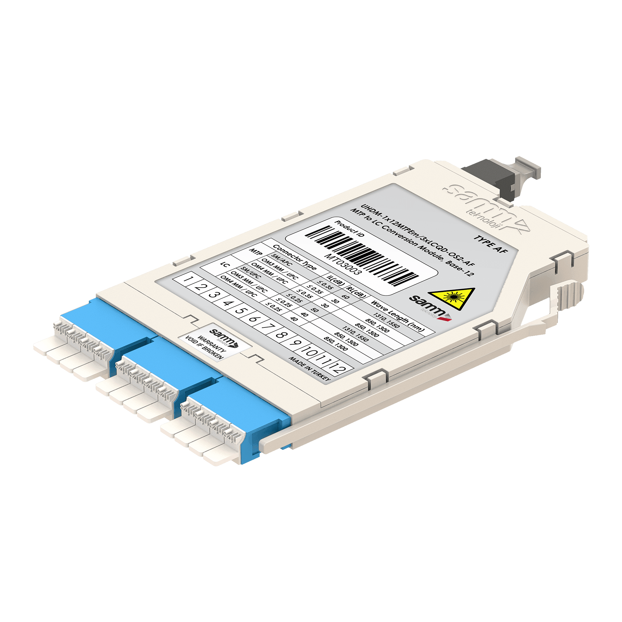 G-Connect | UHD MTP-LC Conversion Module | OS2 | Base-12, vista 2