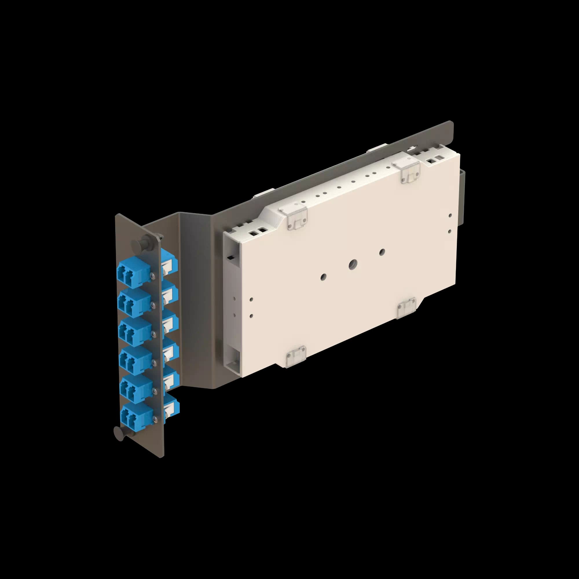 6x LC Duplex Sub-rack Splice Module **Pigtails are sold separately., vista 3