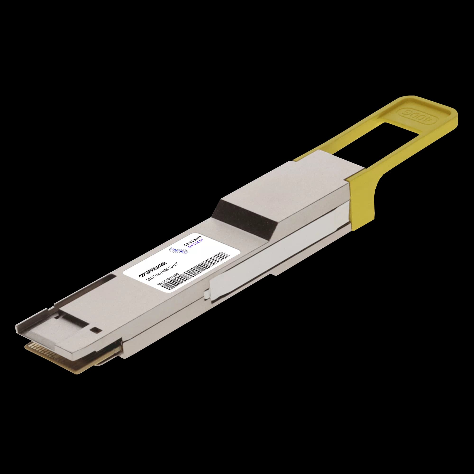 QSFP56-DD 400GbE (400GBase-DR4), 500m, Single-Mode, 1310nm, Commercial Temp, w/ FEC Fiber Optic Transceiver QBP13P50E0PF