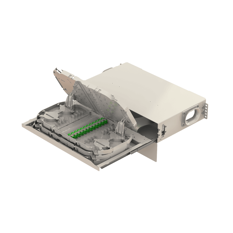 Patch to Patch Fiber Management Shelves | 19" 2U, vista 7