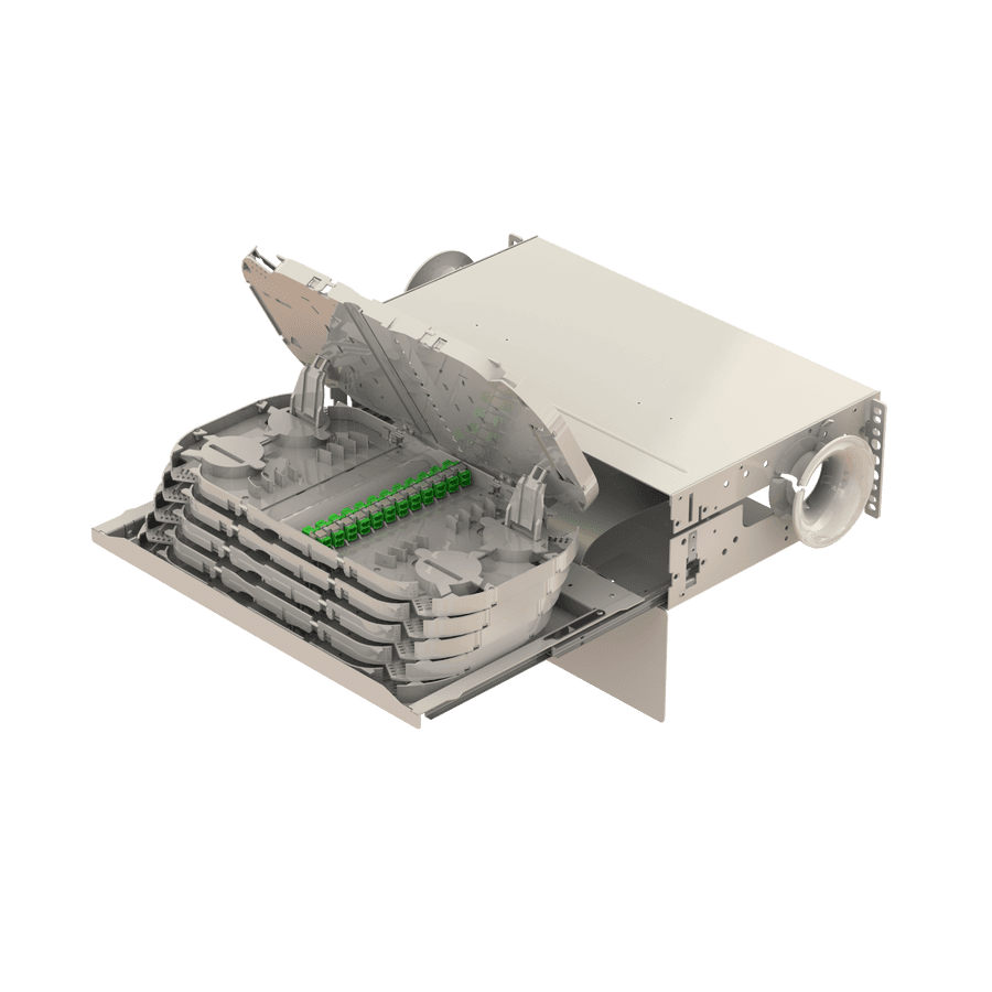 Patch to Patch Fiber Management Shelves | 19" 3U, vista 7