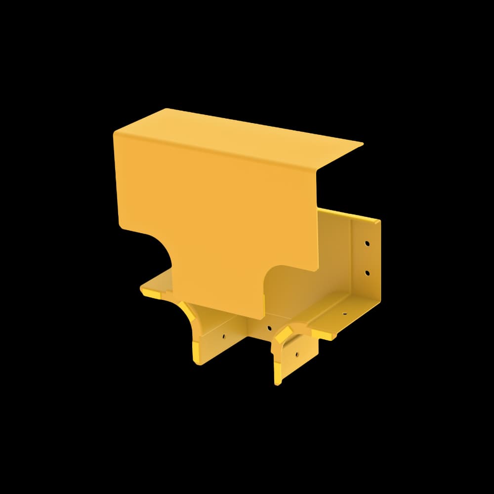 Raceways | Side Open Vertical Drop 100mm | W/ Cover, vista 3