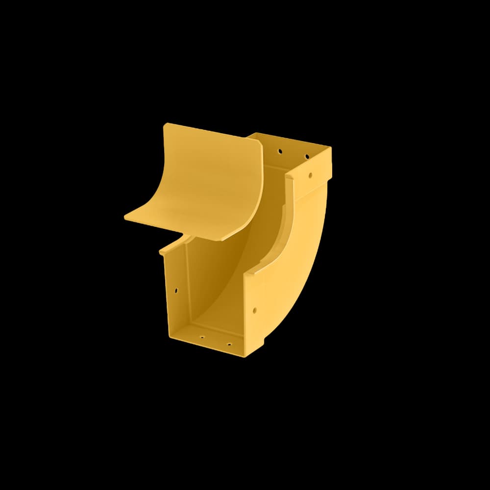 Raceways | Internal Cover Outlet Elbow 100mm, vista 3