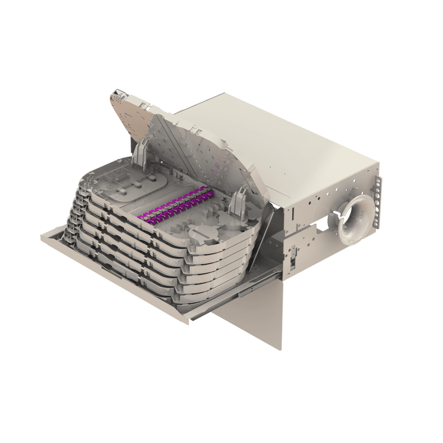 Splice to Patch Fiber Management Shelves | 19" 4U, vista 5