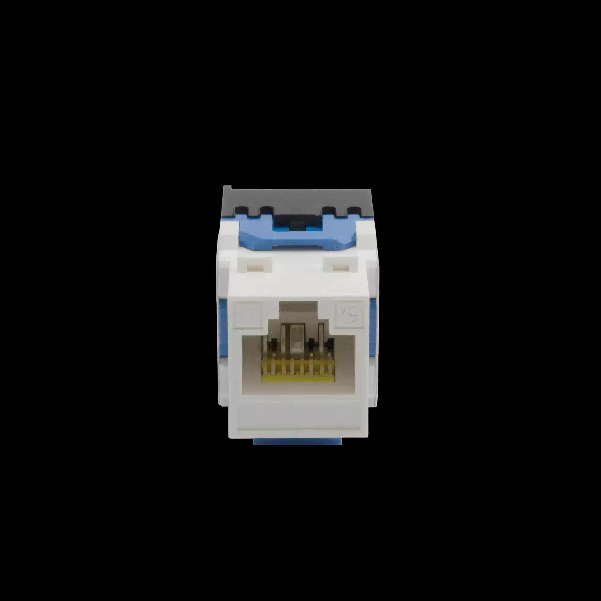 ISO/IEC CAT6A 500MHz Jack to Jack Keystone 180° | Unshielded, vista 3