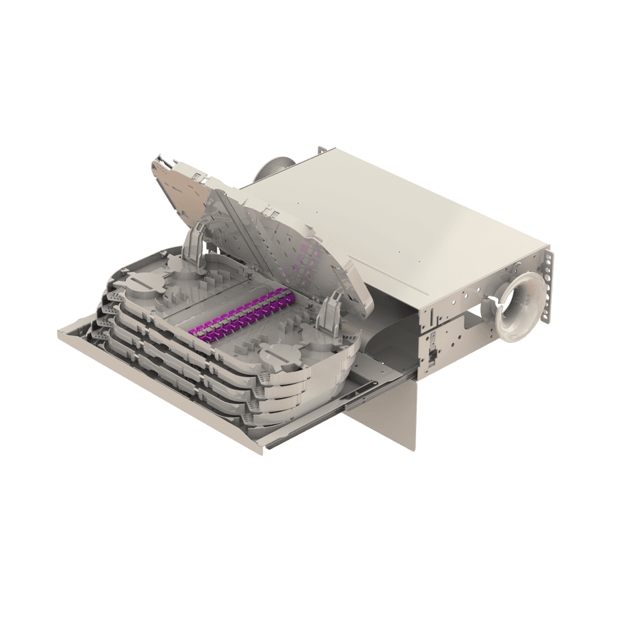 Patch to Patch Fiber Management Shelves | 19" 3U, vista 5